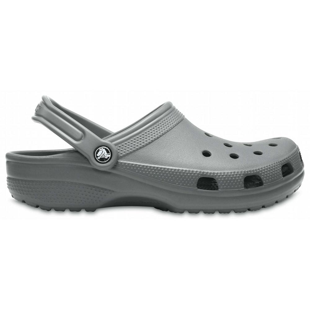 Crocs Classic Men Clogs Grey | QVTYZX980