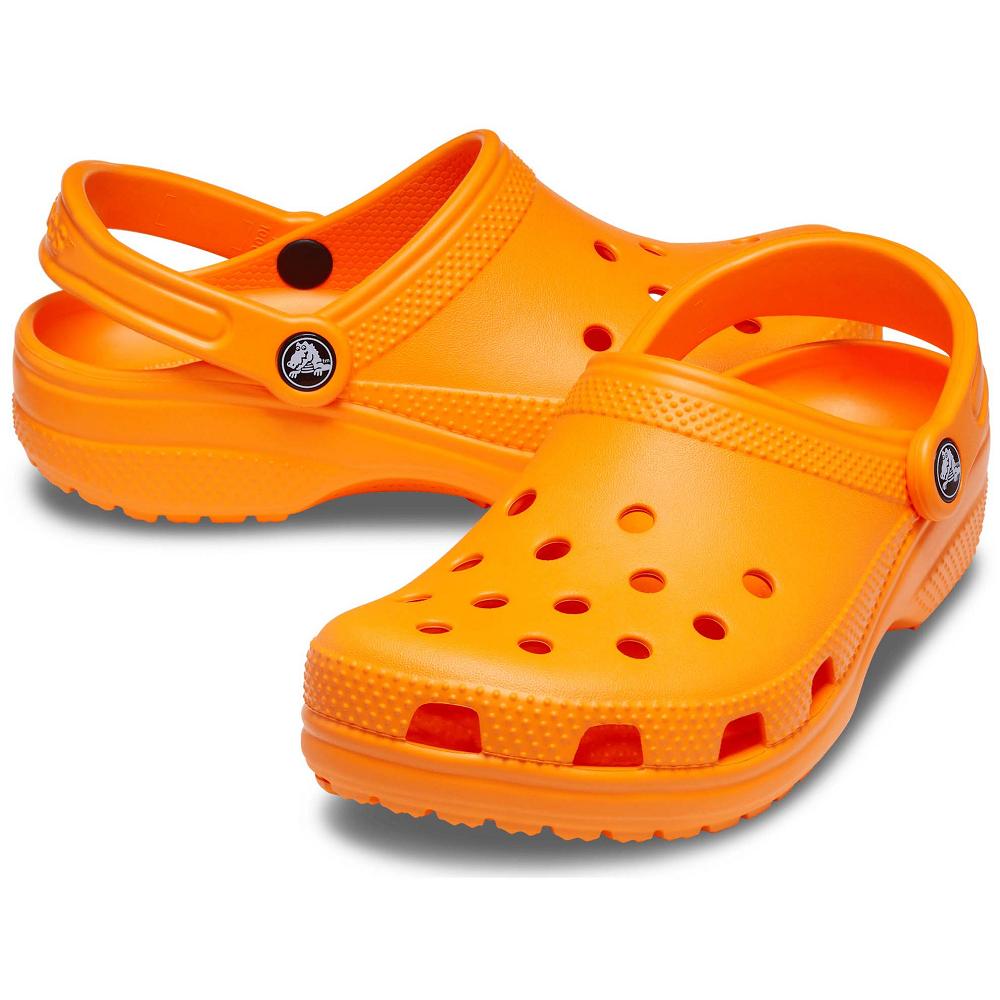 Crocs Classic Men Clogs Orange | XWTSLR531