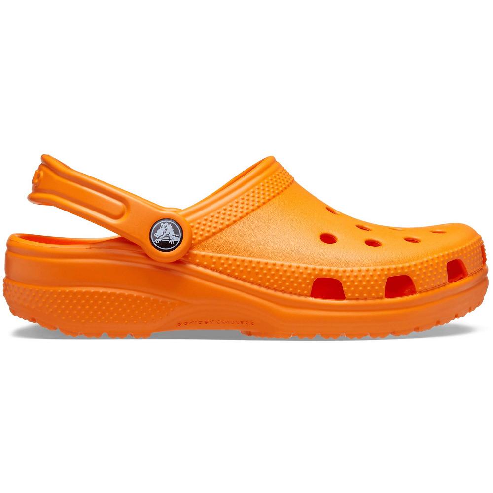Crocs Classic Men Clogs Orange | XWTSLR531