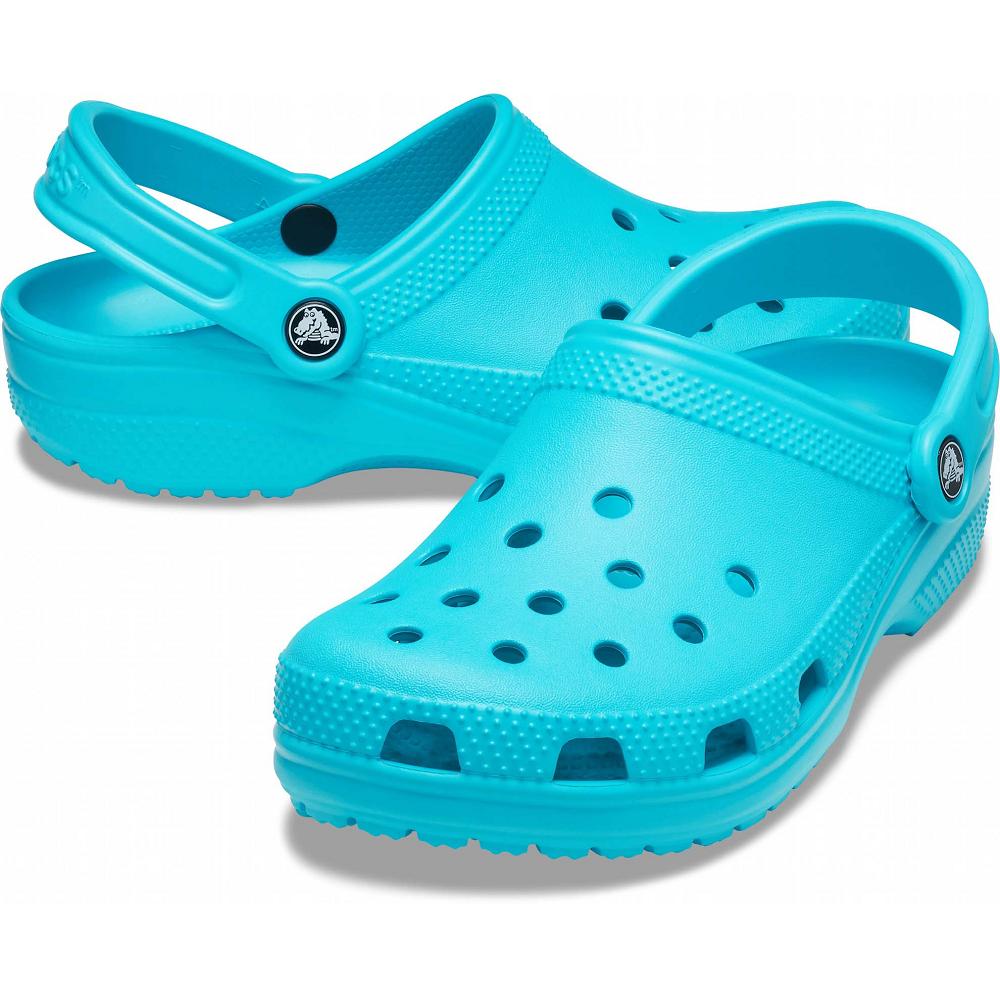 Crocs Classic Men Clogs Turquoise | NEHWKO061