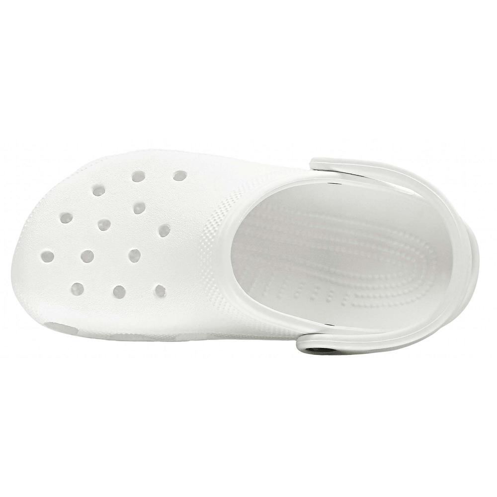 Crocs Classic Men Clogs White | DULKZR725