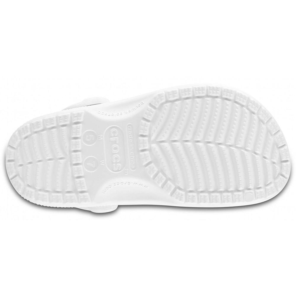 Crocs Classic Men Clogs White | DULKZR725