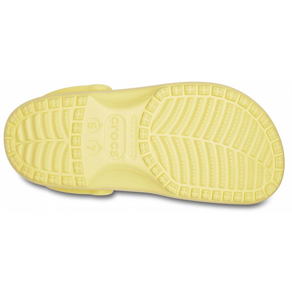 Crocs Classic Men Clogs Yellow | VZNXEP153