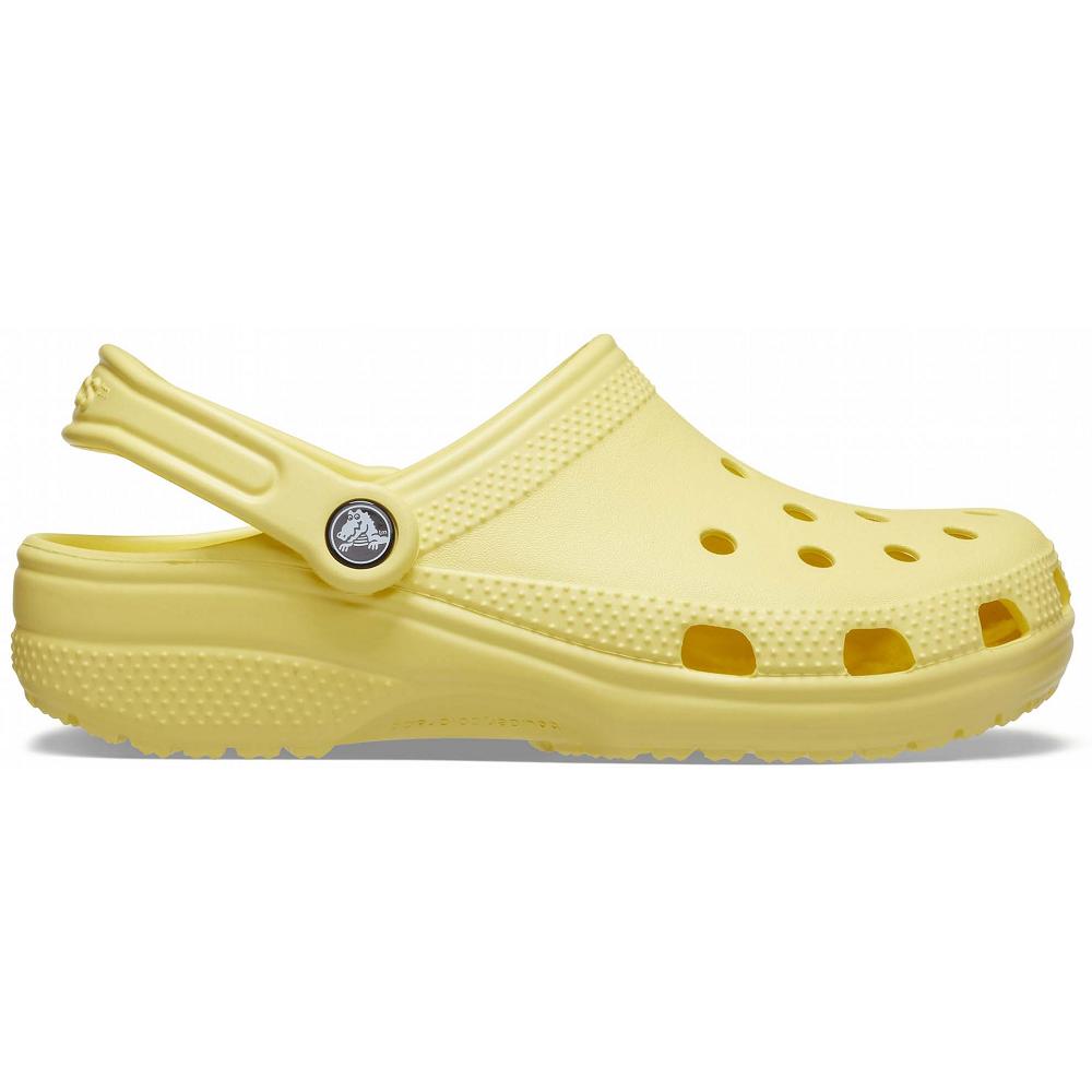 Crocs Classic Men Clogs Yellow | VZNXEP153