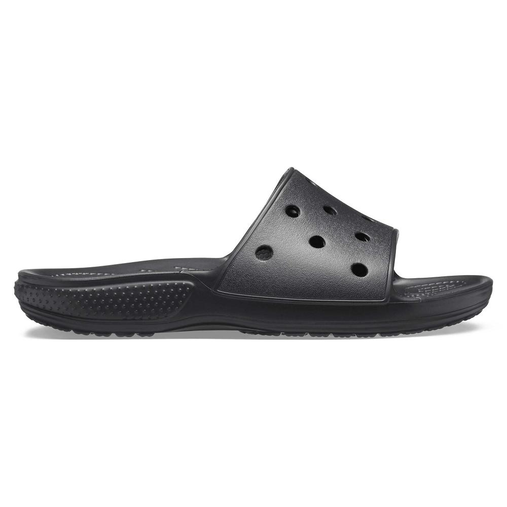 Crocs Classic Men Slides Black | NCIEJP546