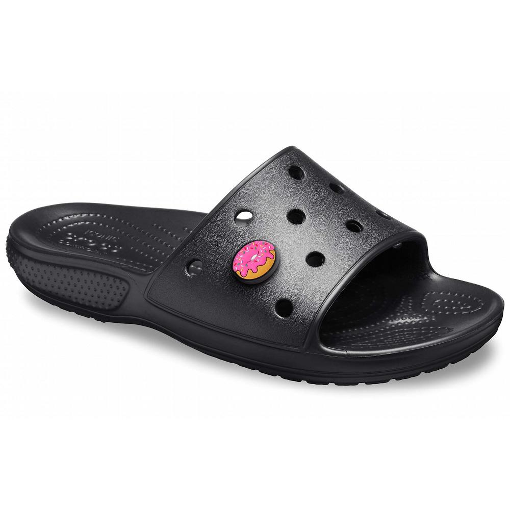 Crocs Classic Men Slides Black | NCIEJP546