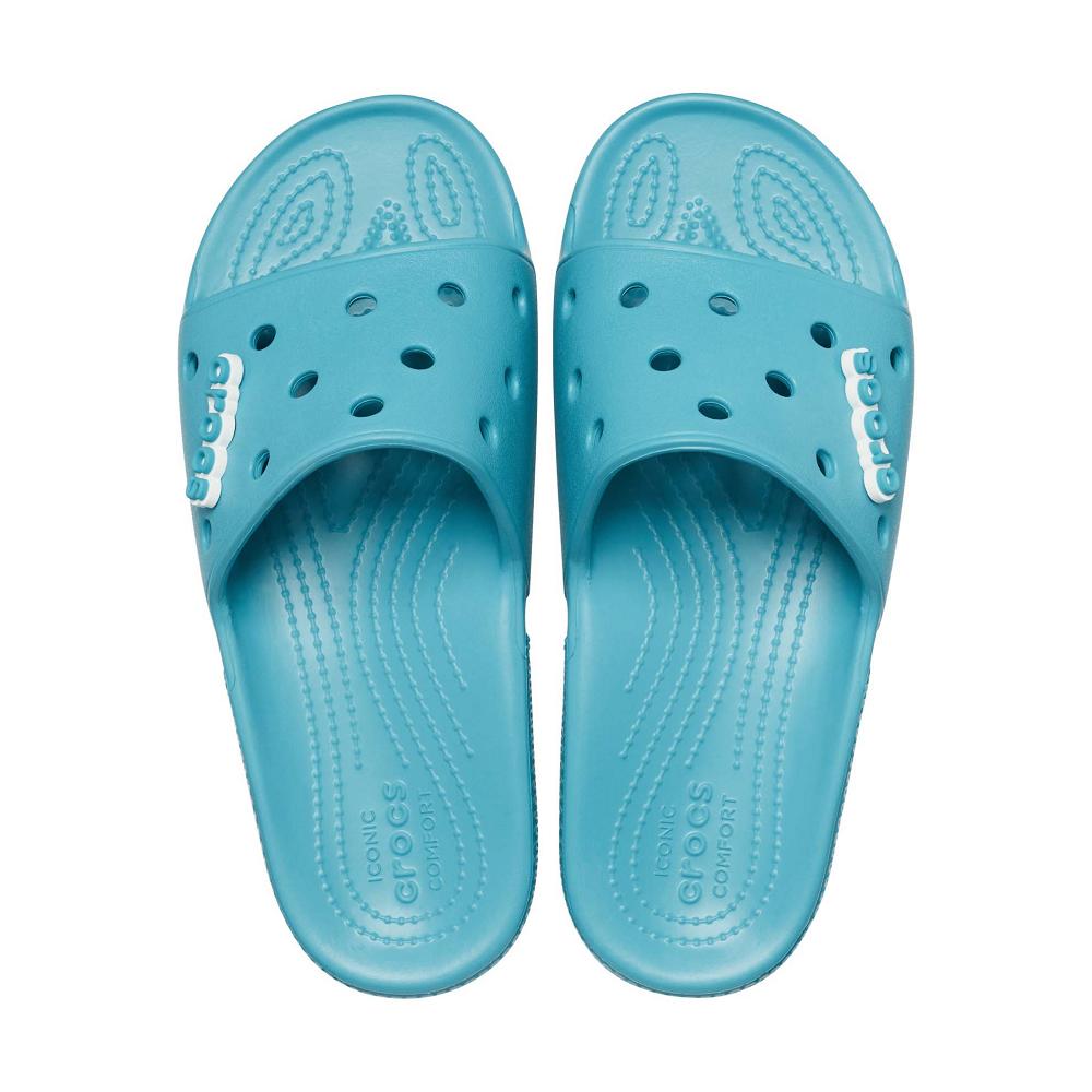 Crocs Classic Men Slides Light Turquoise | AHPIEW147