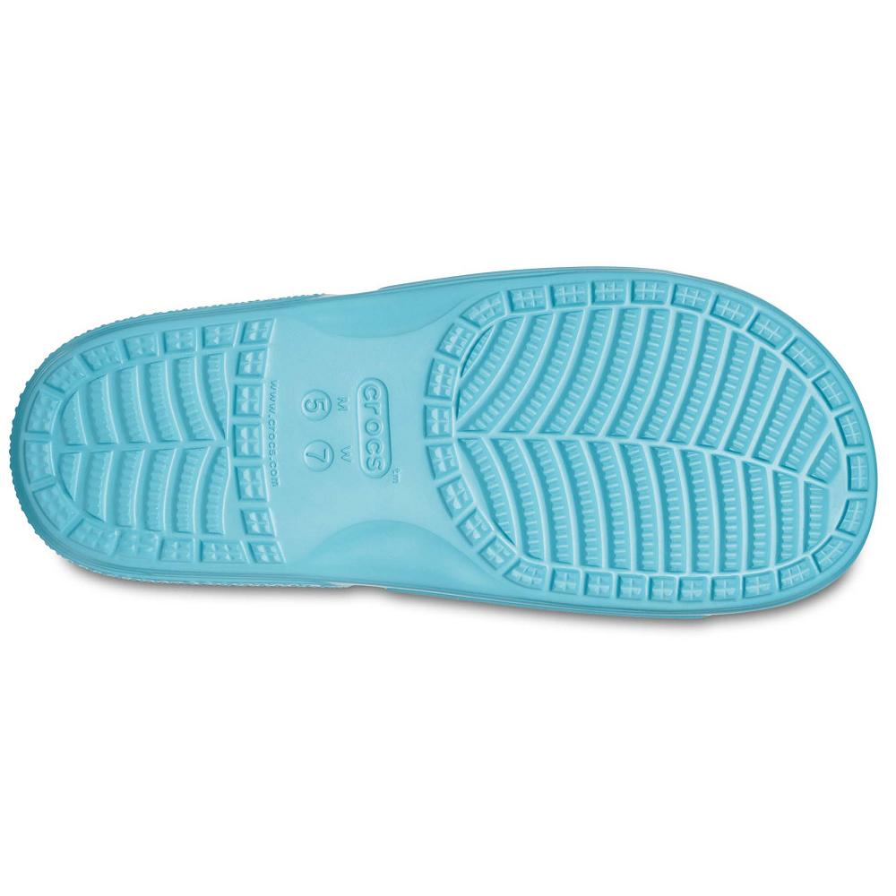 Crocs Classic Men Slides Light Turquoise | AHPIEW147