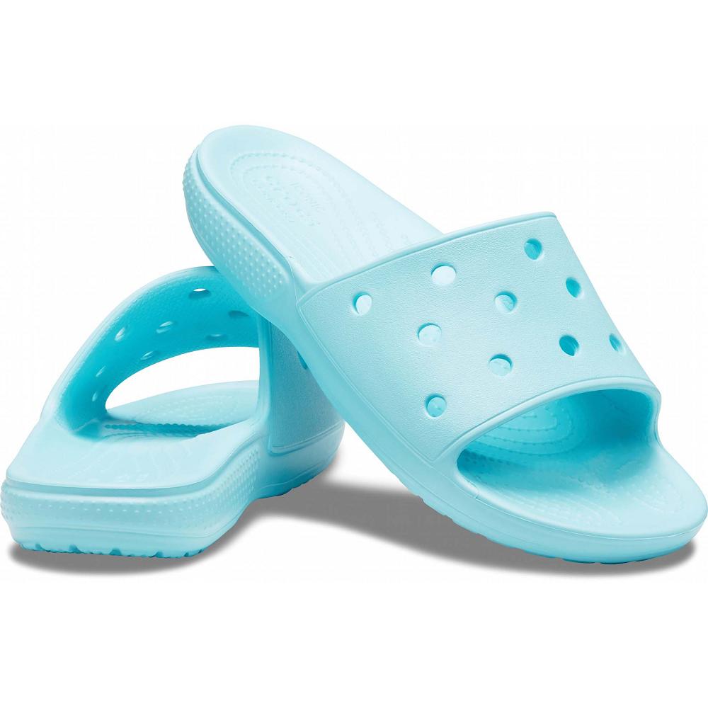 Crocs Classic Men Slides Mint | QRNCFA430