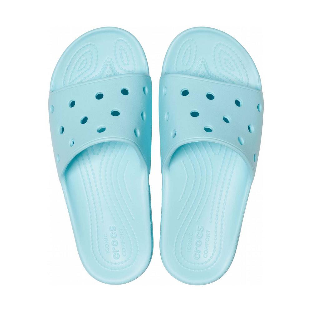 Crocs Classic Men Slides Mint | QRNCFA430