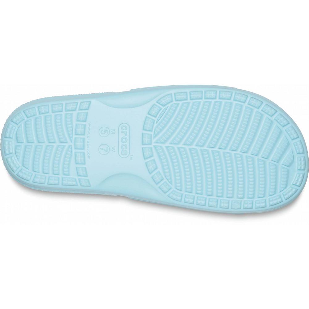 Crocs Classic Men Slides Mint | QRNCFA430