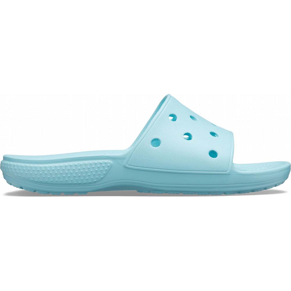 Crocs Classic Men Slides Mint | QRNCFA430