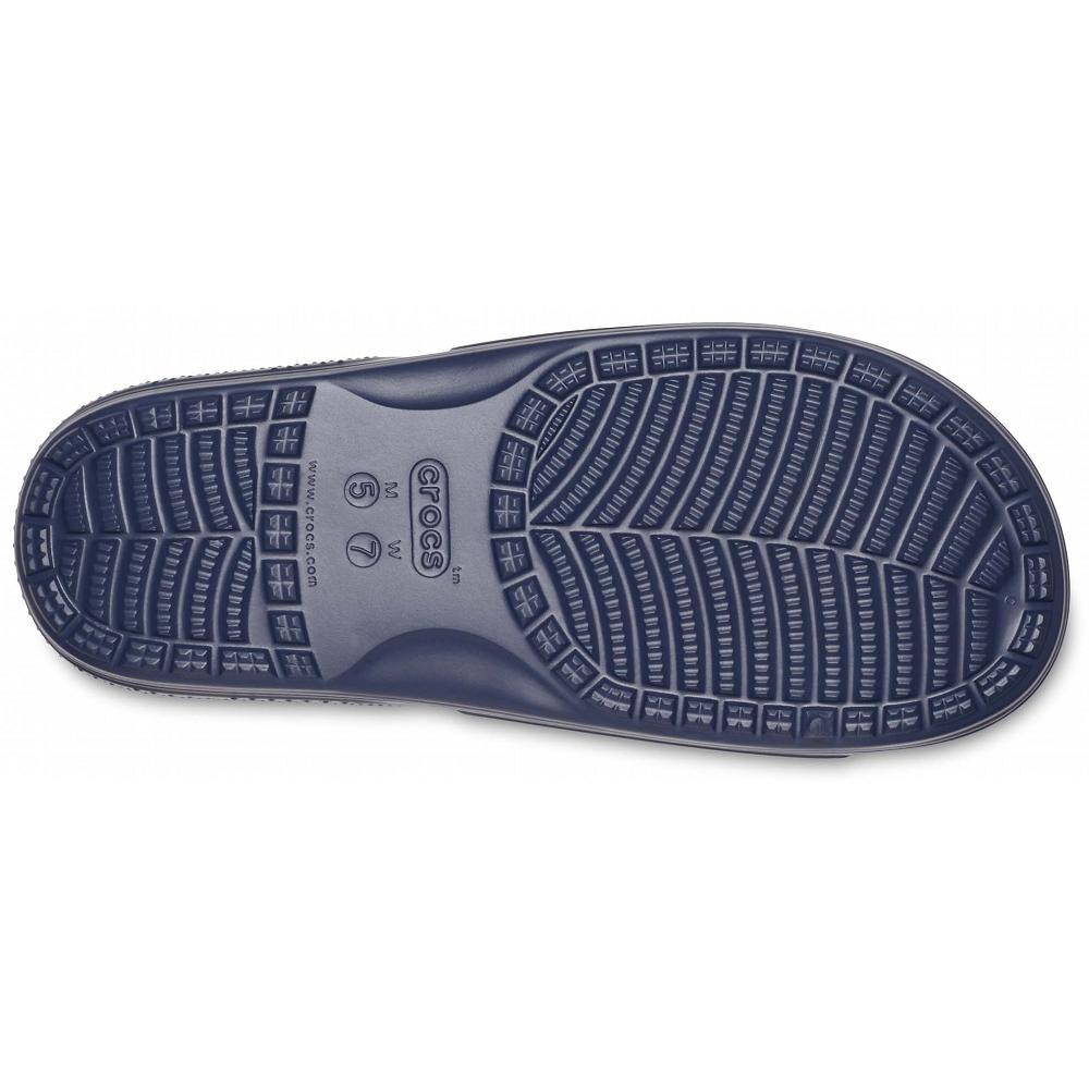 Crocs Classic Men Slides Navy | YCEJAK760