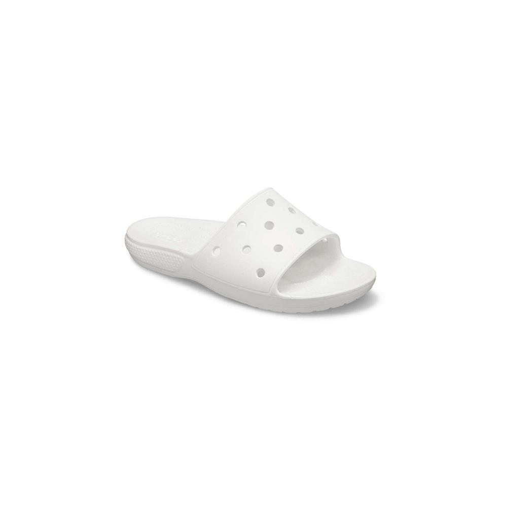 Crocs Classic Men Slides White | XAWNKZ801