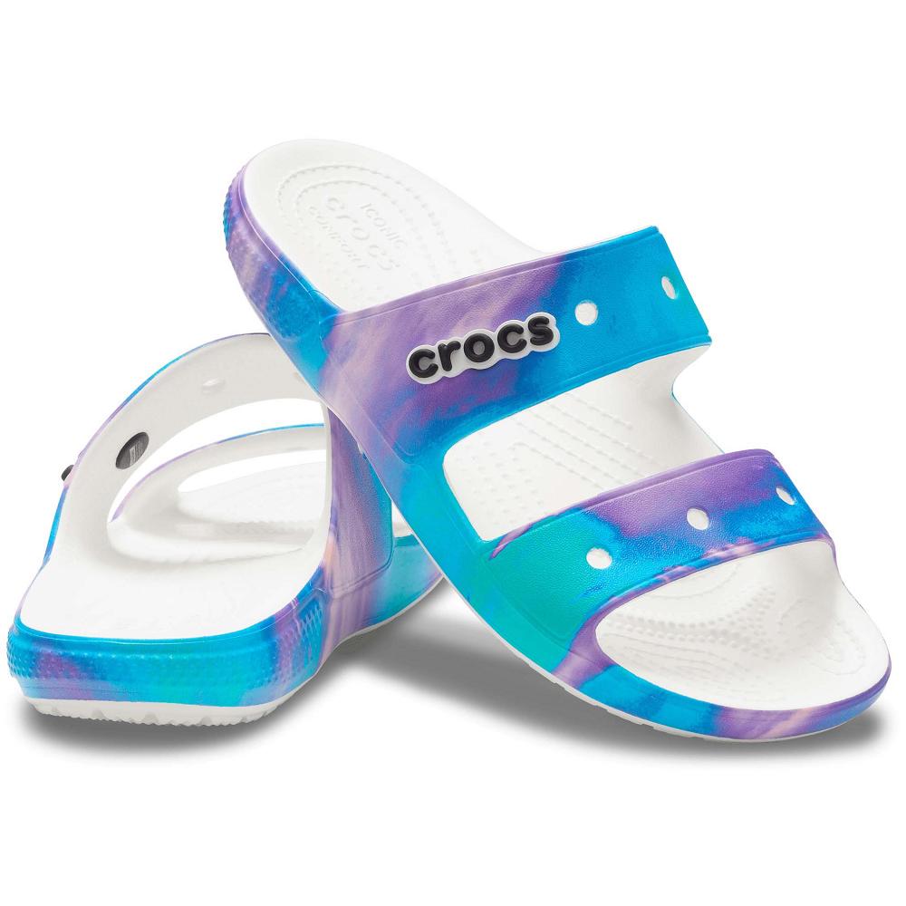 Crocs Classic Out of This World Men Sandals White / Multicolor | QHTJLZ860