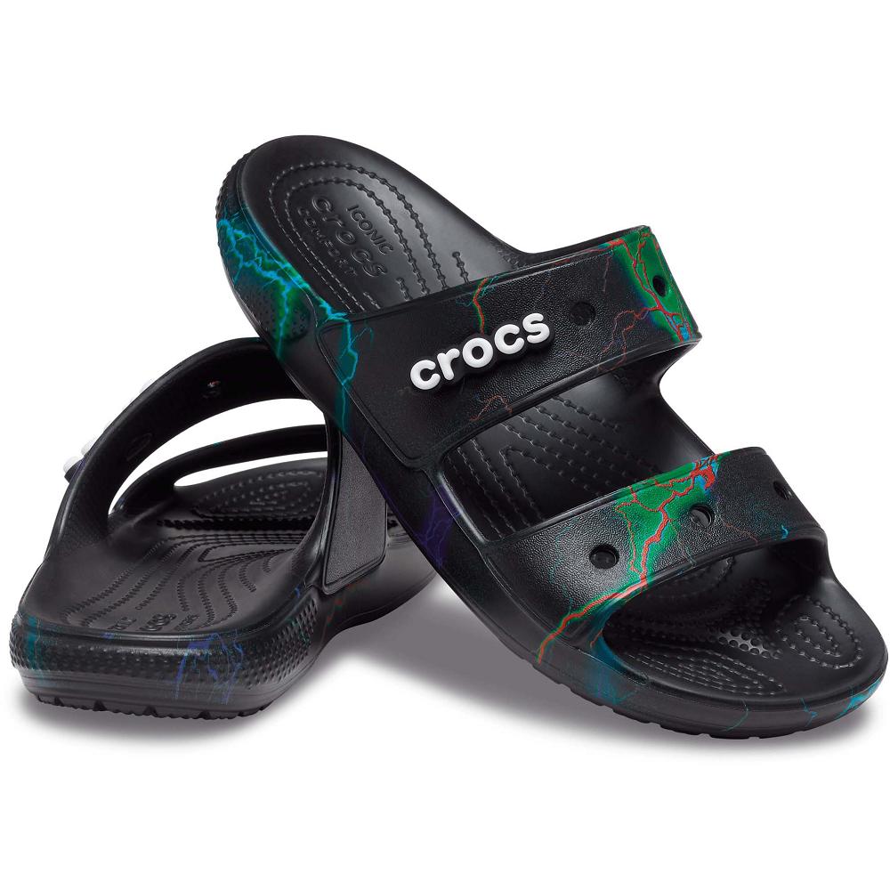 Crocs Classic Out of This World Men Sandals Black | RZJYLE105