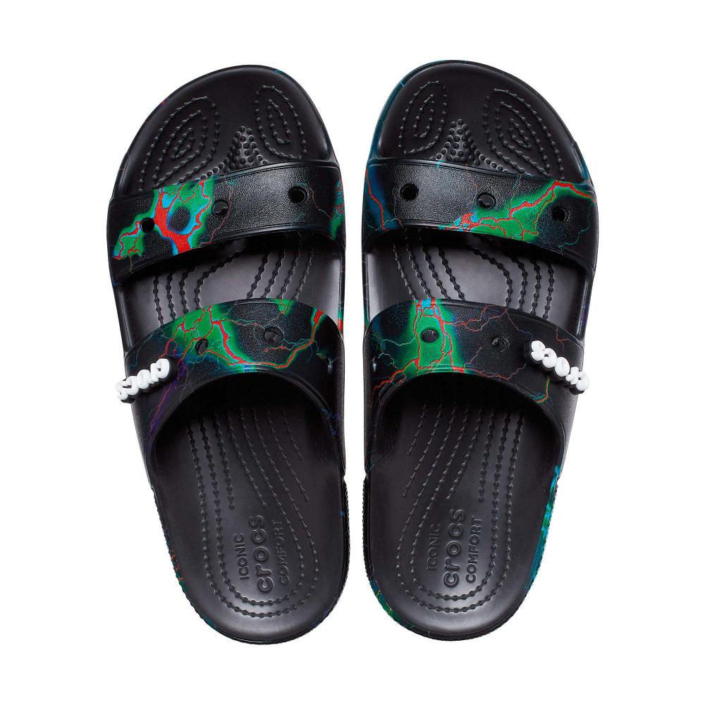 Crocs Classic Out of This World Men Sandals Black | RZJYLE105