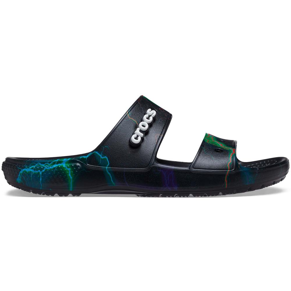 Crocs Classic Out of This World Men Sandals Black | RZJYLE105