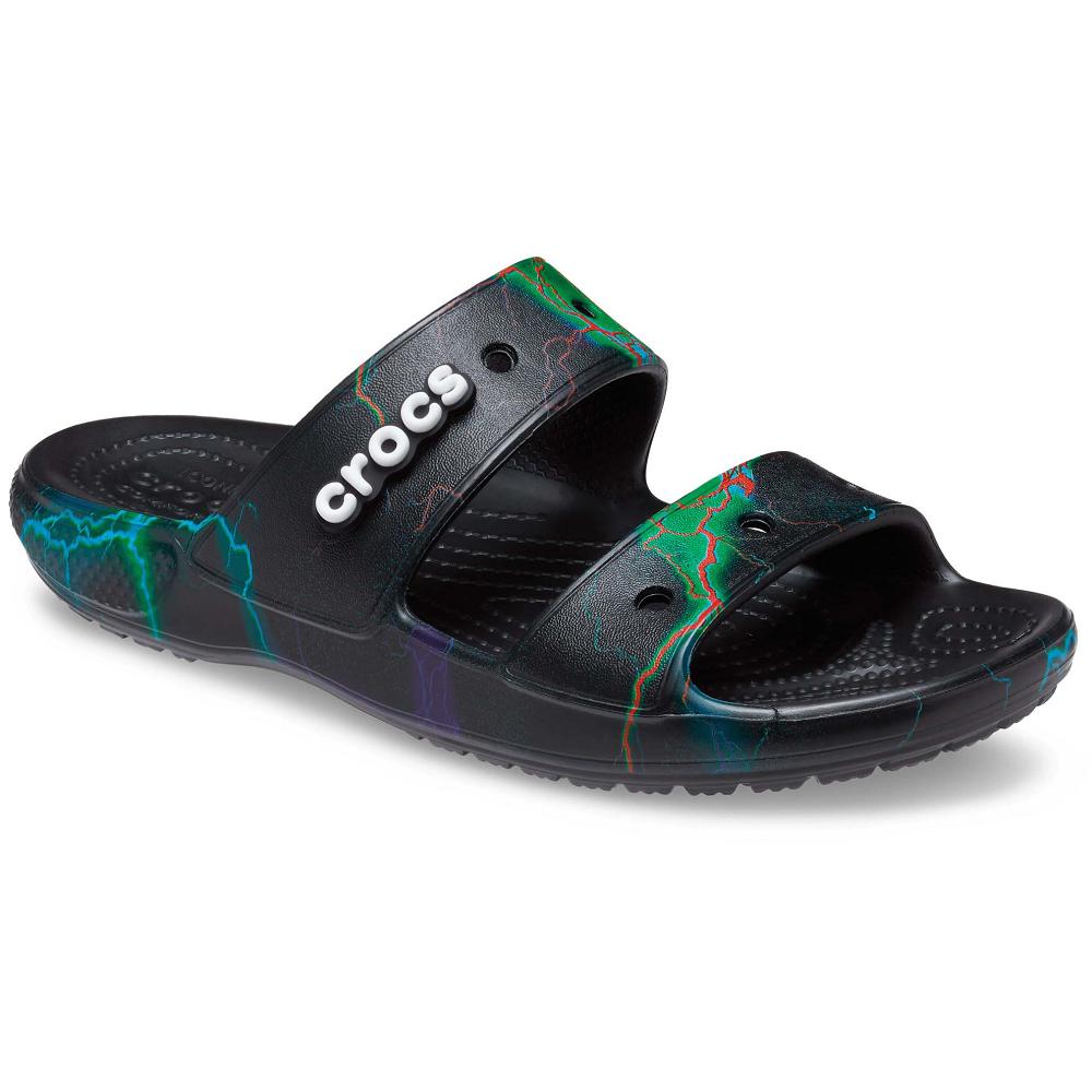 Crocs Classic Out of This World Men Sandals Black | RZJYLE105