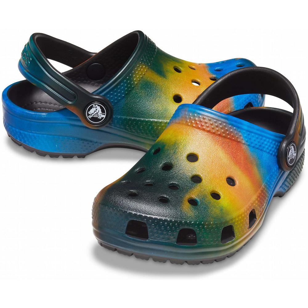 Crocs Classic Out of this World II Kids' Clogs Green / Multicolor | BPKODY012