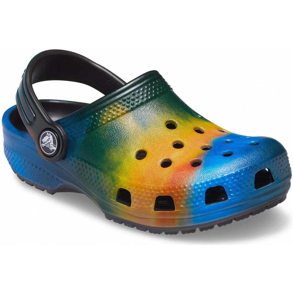 Crocs Classic Out of this World II Kids\' Clogs Green / Multicolor | BPKODY012