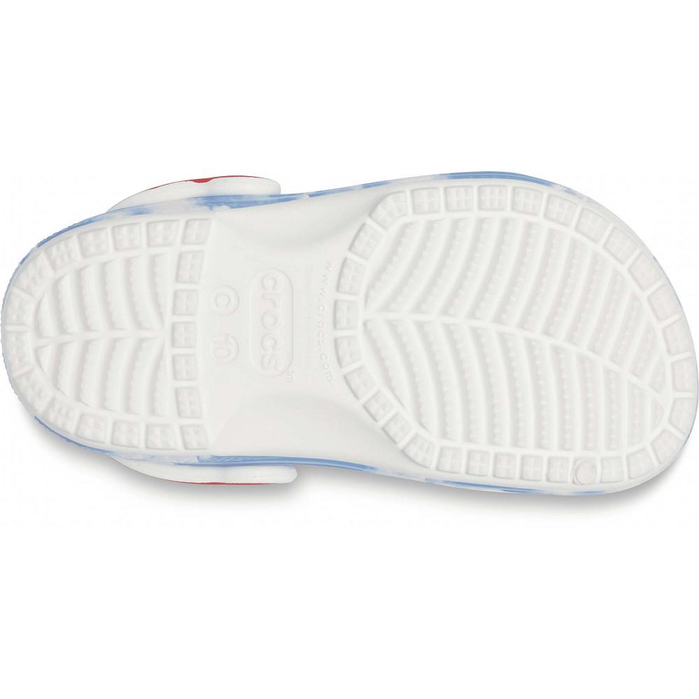 Crocs Classic Out of this World II Kids' Clogs White / Blue | DBFQGN365