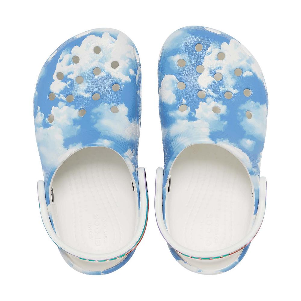 Crocs Classic Out of this World II Kids' Clogs White / Blue | DJGFNM127