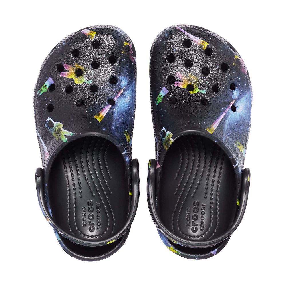 Crocs Classic Out of this World II Kids' Clogs Black / Multicolor | DVMIFH608