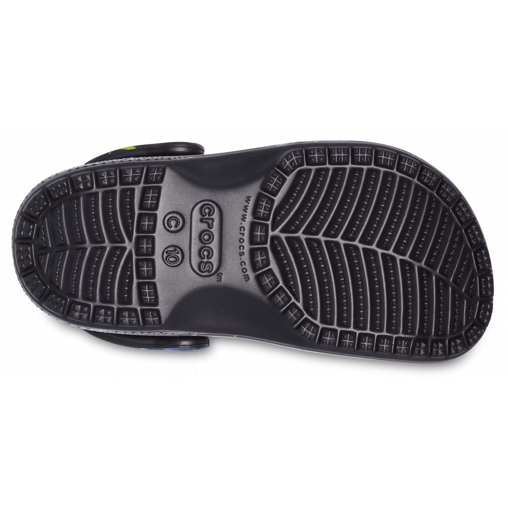 Crocs Classic Out of this World II Kids' Clogs Black / Multicolor | DVMIFH608
