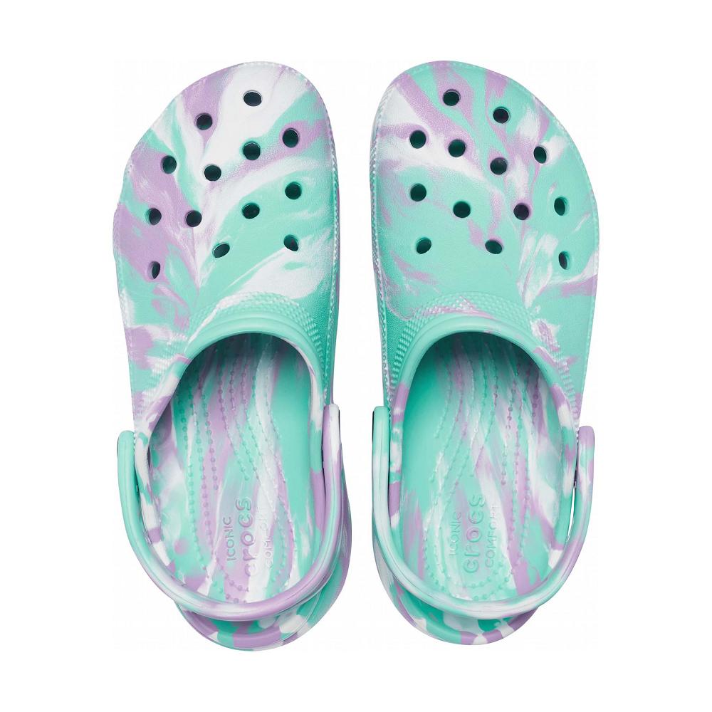 Crocs Classic Platform Marbled Women Clogs Mint | FLSUAD749