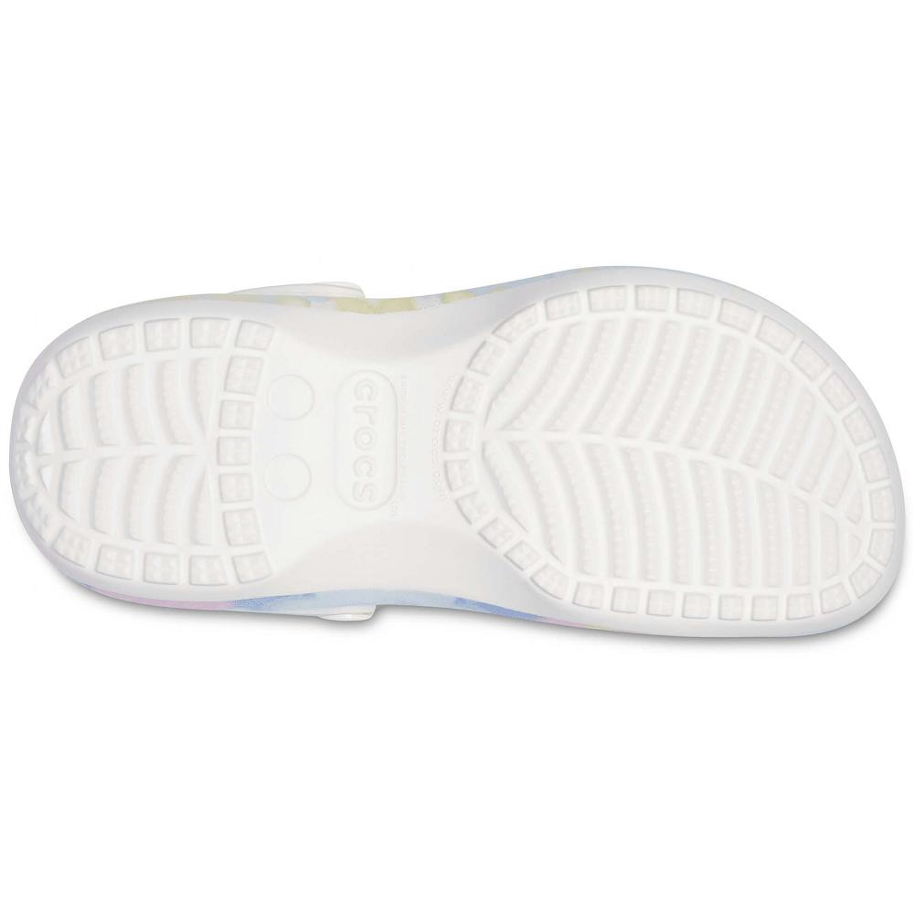 Crocs Classic Platform TieNew Zealand -Dye Graphic Women Clogs Multicolor | HGOYEJ106