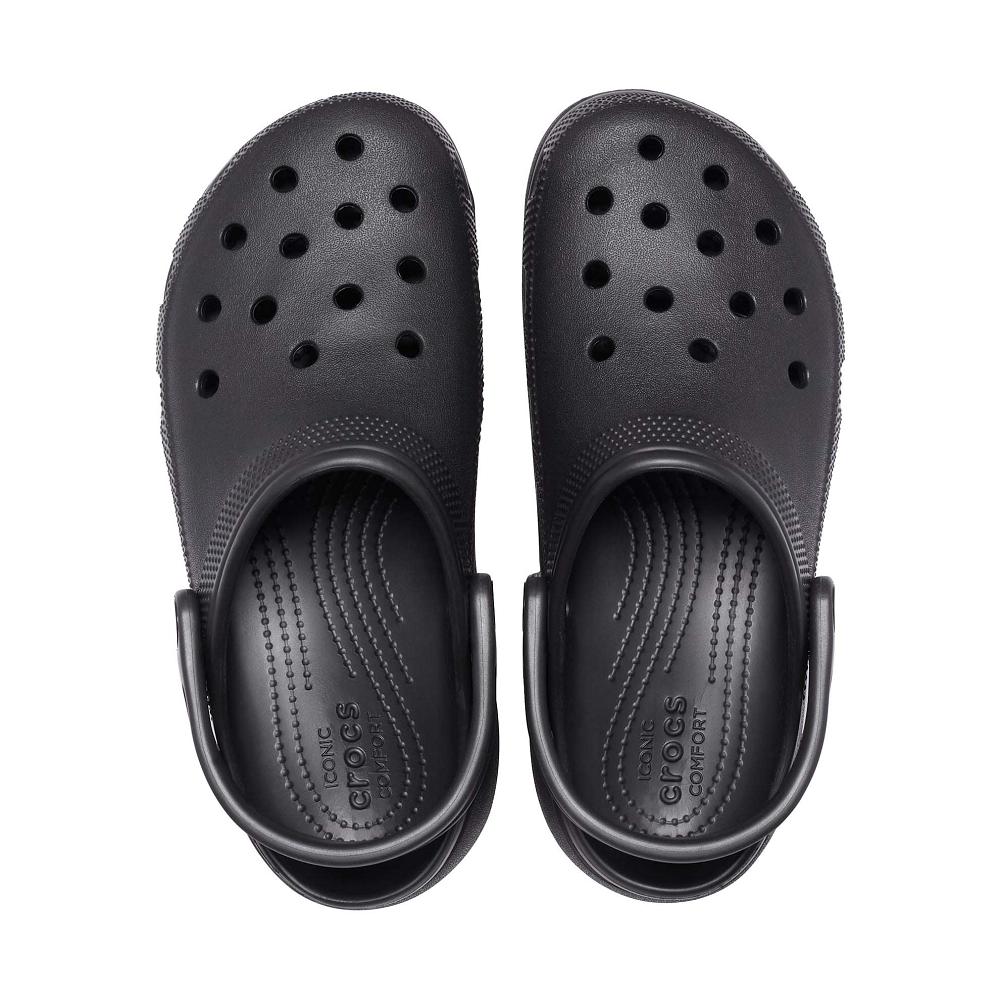 Crocs Classic Platform Women Clogs Black | CVMWQZ162