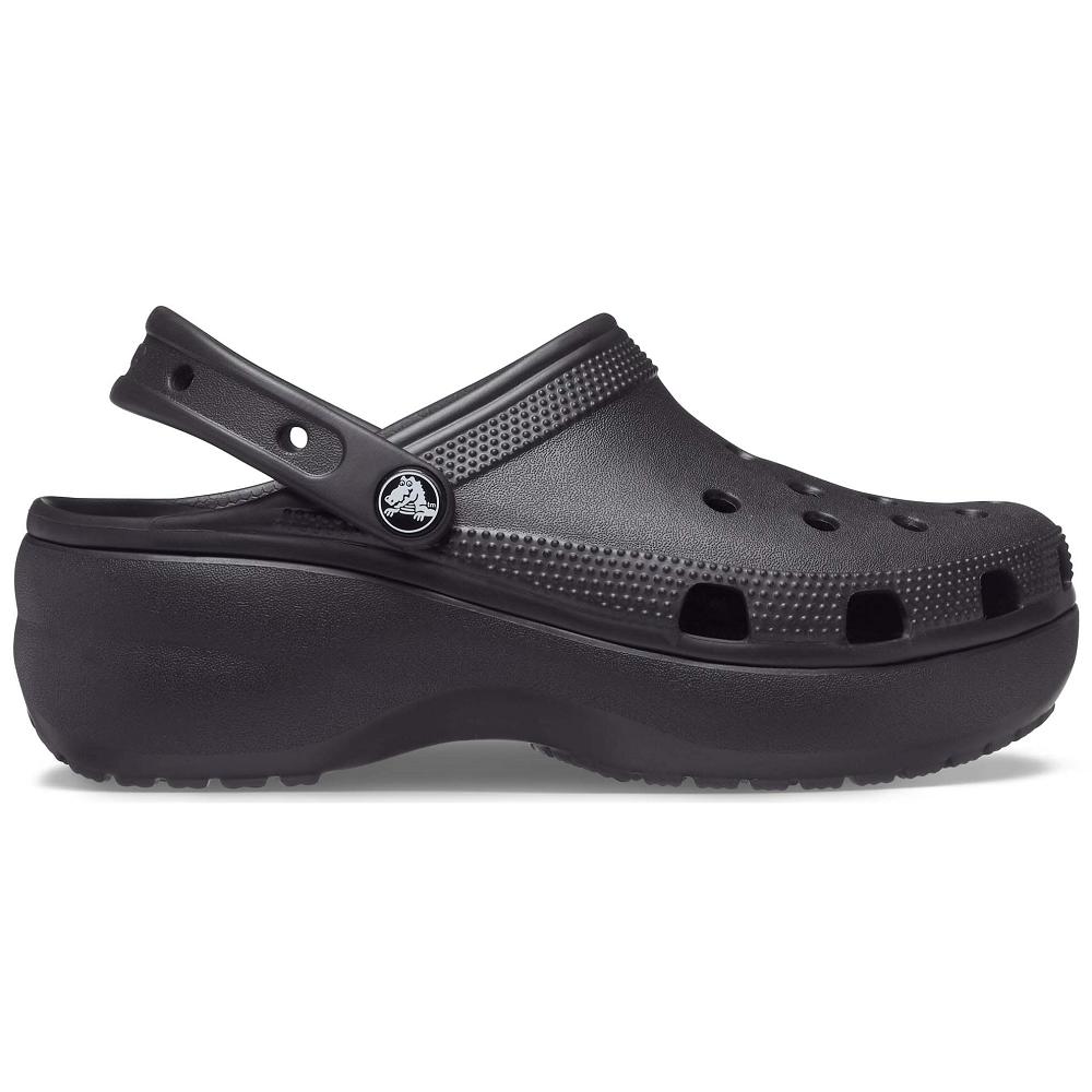Crocs Classic Platform Women Clogs Black | CVMWQZ162