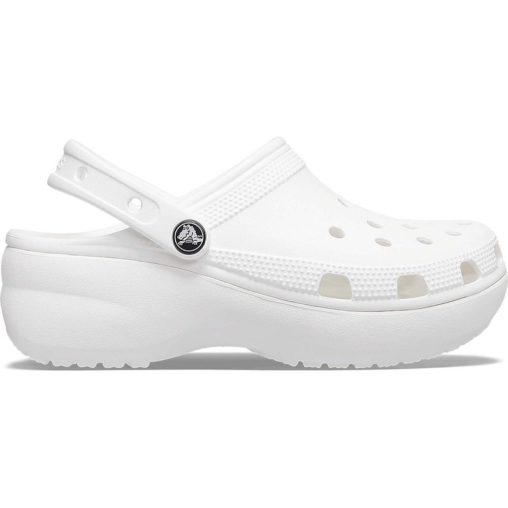 Crocs Classic Platform Women Clogs White | YSAEKW365
