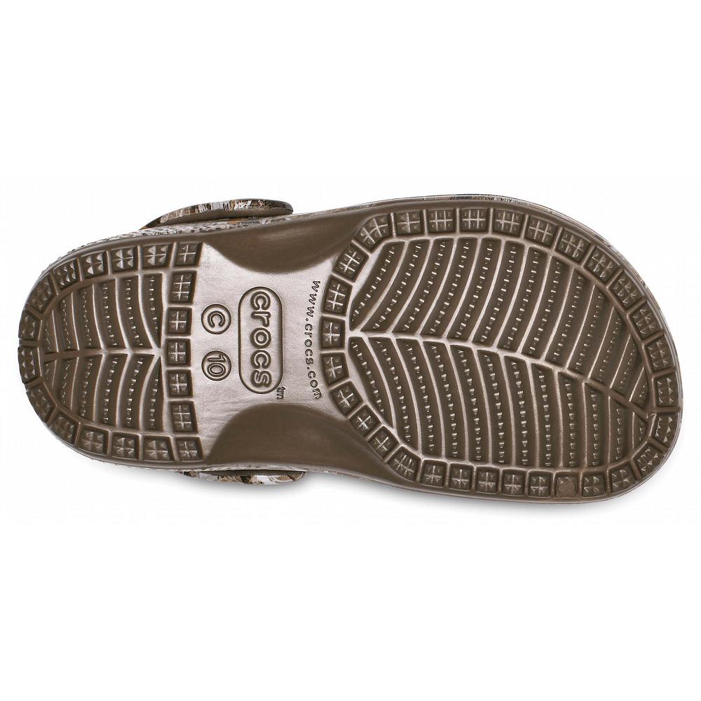 Crocs Classic Realtree Edge Kids' Clogs Grey Brown | KJFEXI496