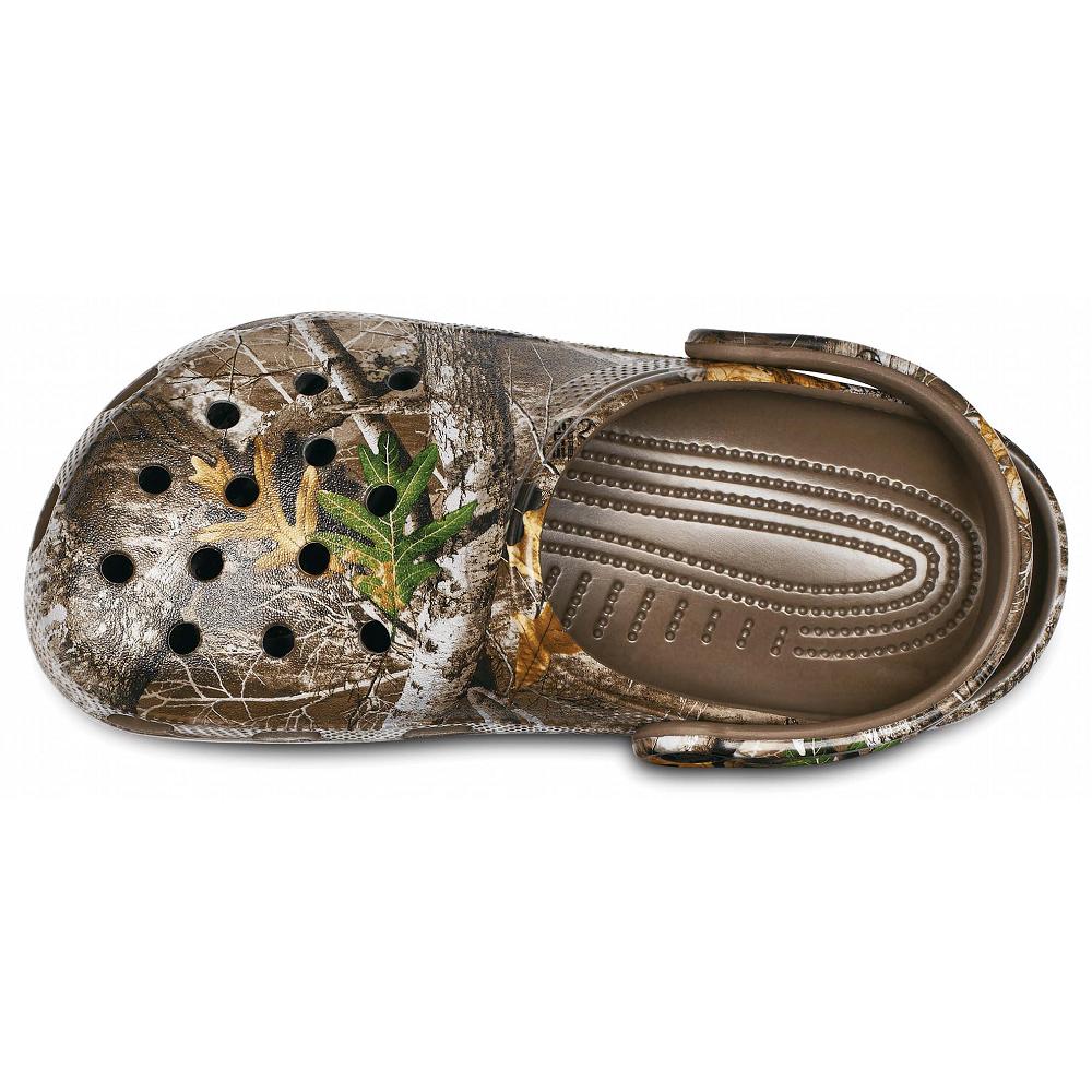Crocs Classic Realtree Edge Men Clogs Brown | XTEZHI839