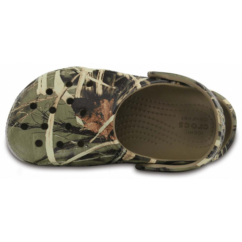 Crocs Classic Realtree Kids' Clogs Olive | BTRWEF927