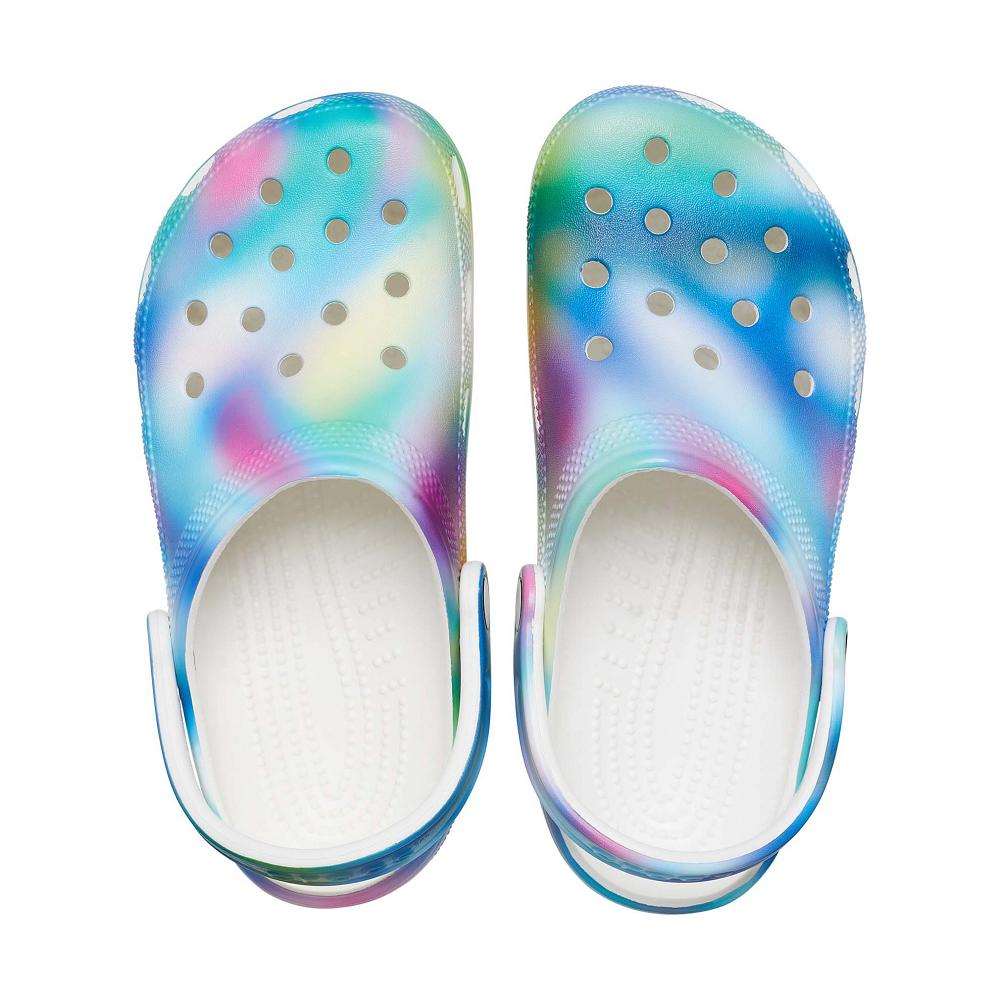 Crocs Classic Solarized Women Clogs Blue / Multicolor | SHKXTO381