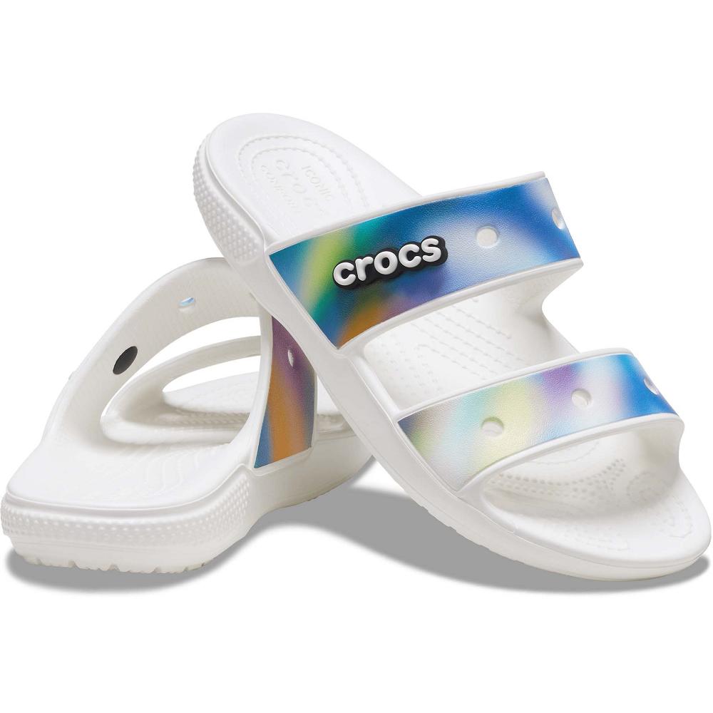 Crocs Classic Solarized Women Sandals White | RHFVIK098