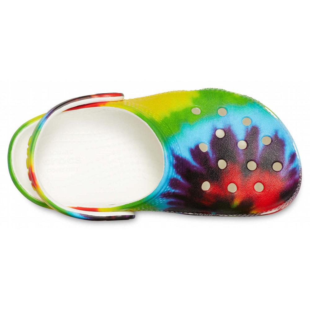 Crocs Classic TieNew Zealand -Dye Graphic Kids' Clogs Multicolor | SNUMDR382