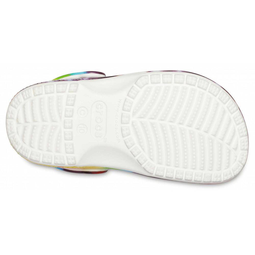 Crocs Classic TieNew Zealand -Dye Graphic Kids' Clogs Multicolor | SNUMDR382