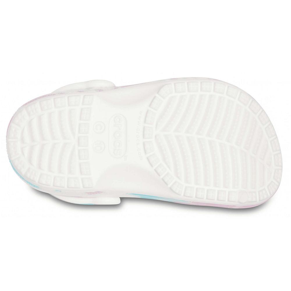 Crocs Classic TieNew Zealand -Dye Graphic Kids' Clogs Multicolor / White | NOZHWP901