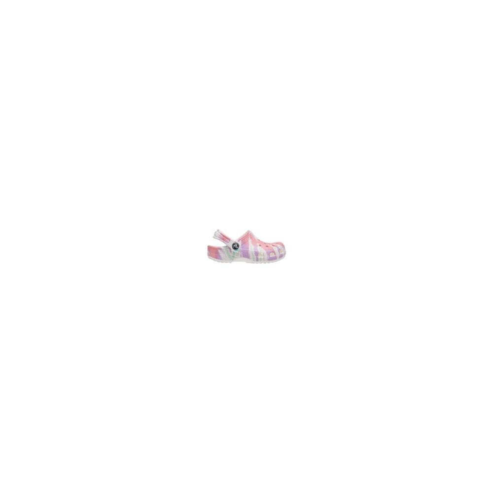 Crocs Classic TieNew Zealand -Dye Graphic Kids' Clogs Multicolor / White | NOZHWP901