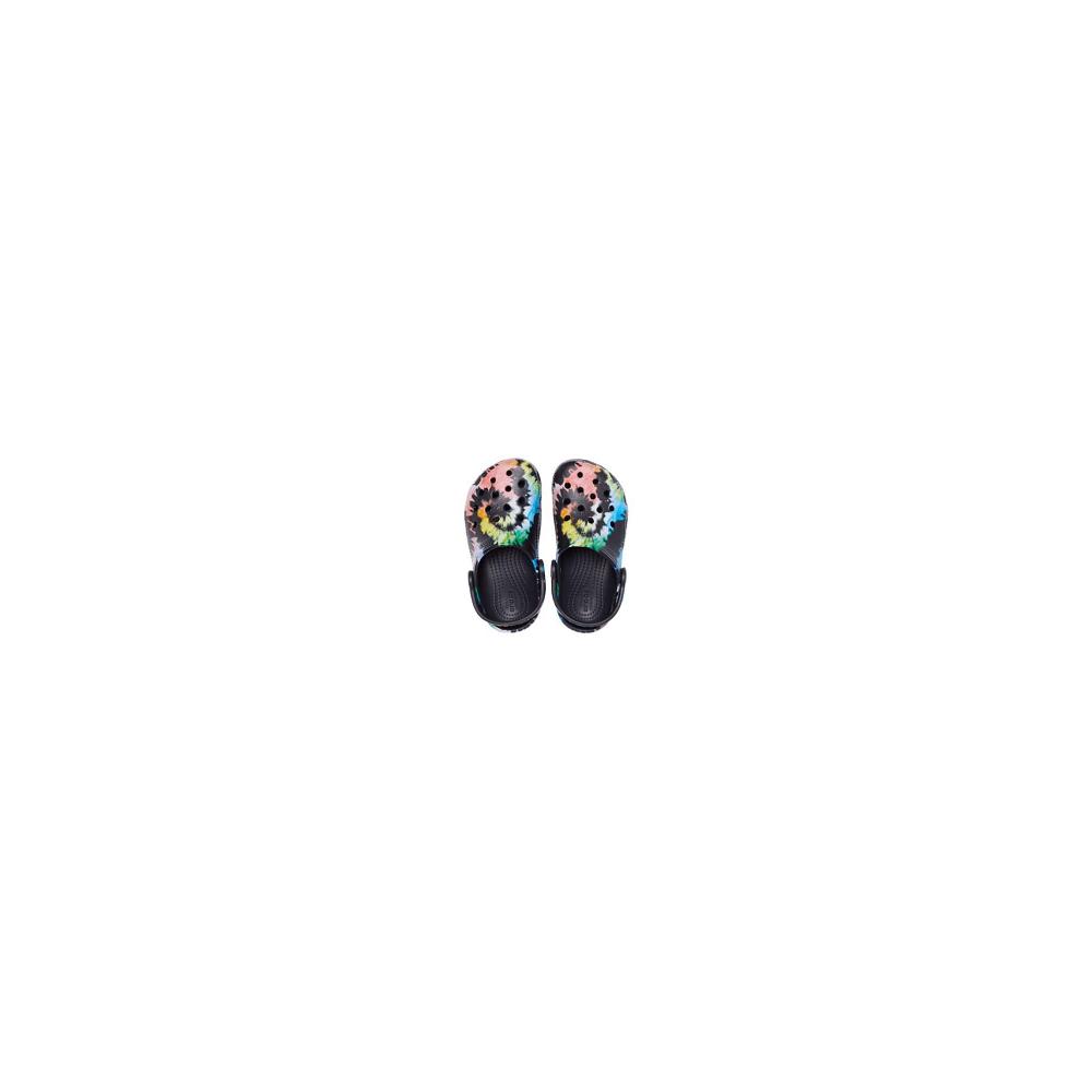 Crocs Classic TieNew Zealand -Dye Graphic Kids' Clogs Multicolor / Black | IZKFCB129