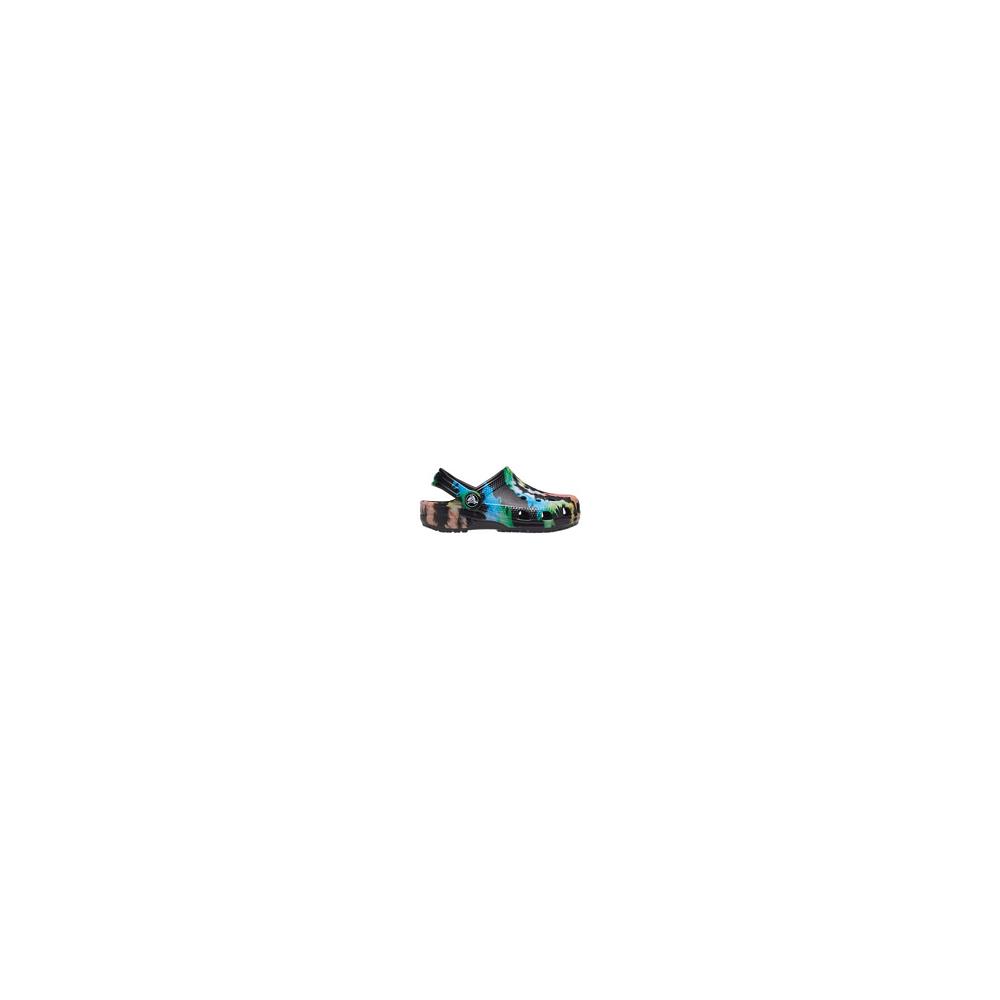 Crocs Classic TieNew Zealand -Dye Graphic Kids' Clogs Multicolor / Black | IZKFCB129
