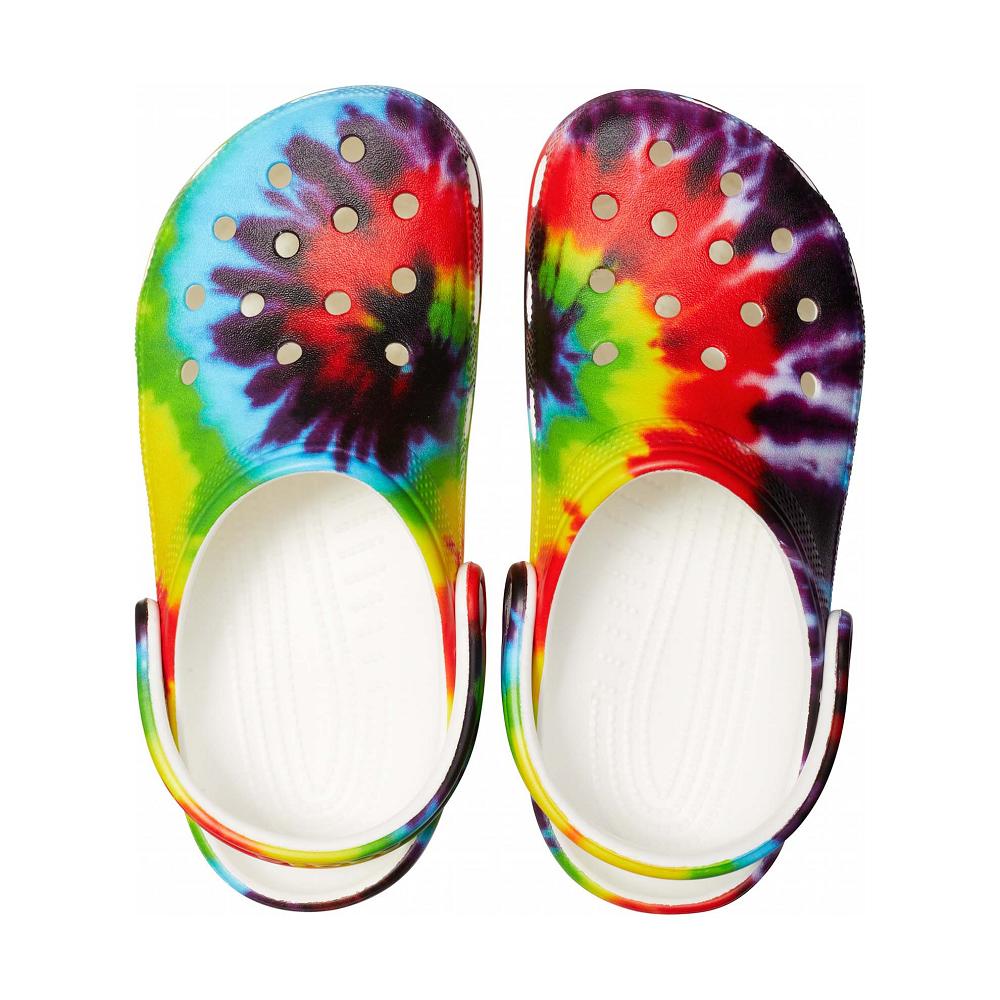 Crocs Classic TieNew Zealand -Dye Graphic Men Clogs Multicolor | RJSZVX091