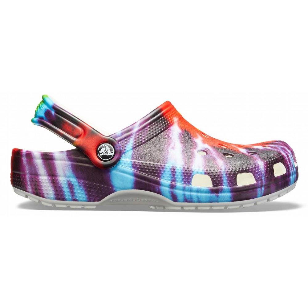 Crocs Classic TieNew Zealand -Dye Graphic Men Clogs Multicolor | RJSZVX091