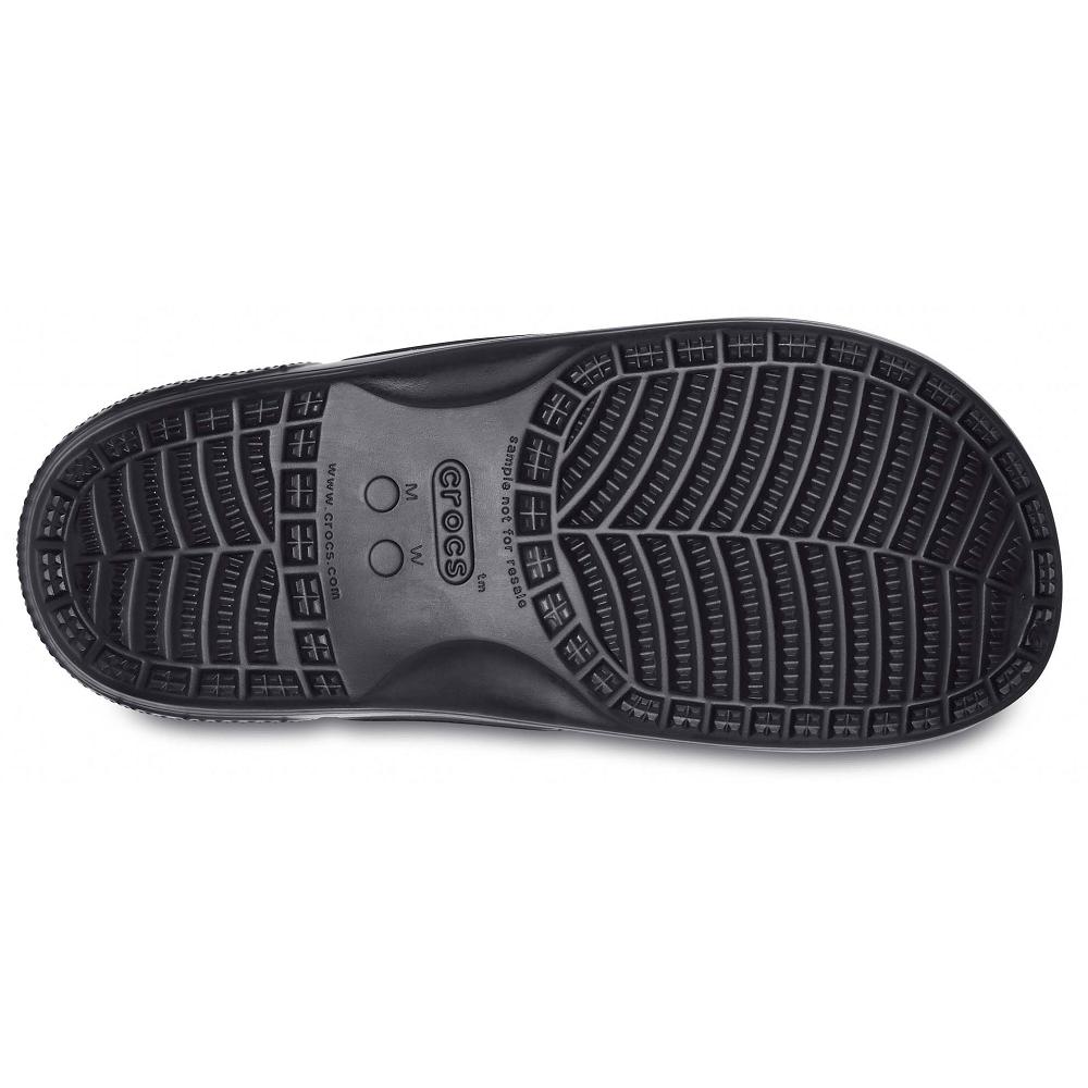 Crocs Classic TieNew Zealand -Dye Graphic Men Sandals Black | HVQROK825