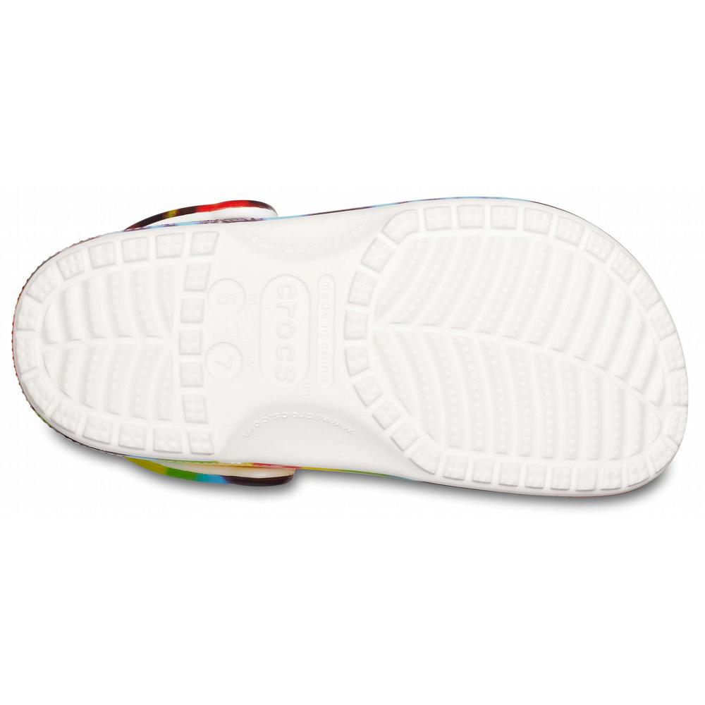 Crocs Classic TieNew Zealand -Dye Graphic Women Clogs Multicolor | SOYKVT748