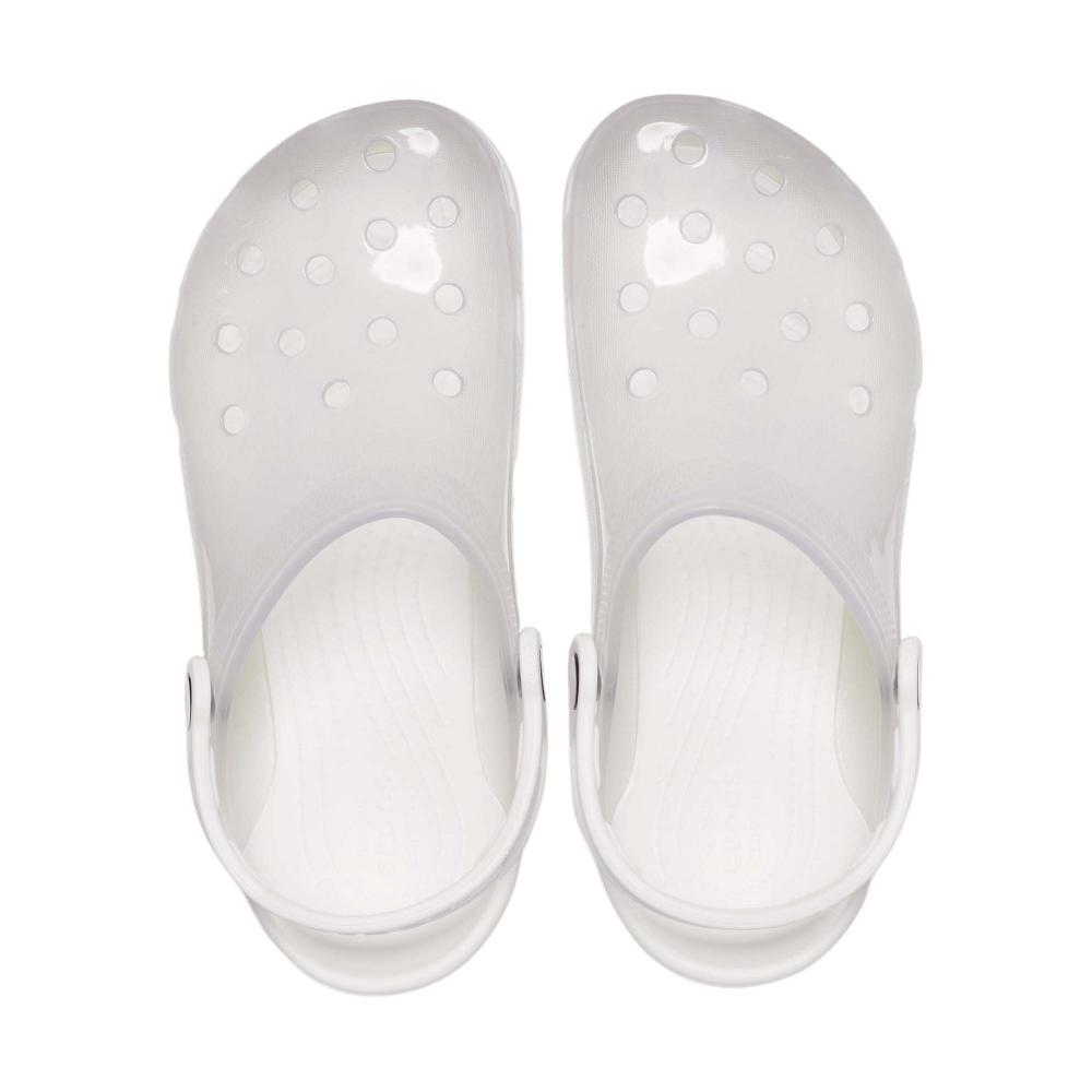 Crocs Classic Translucent Men Clogs White | URJGZX419
